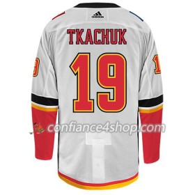 Adidas Maillot de Hockey Calgary Flames MATTHEW TKACHUK 19 Blanc Authentic - Homme